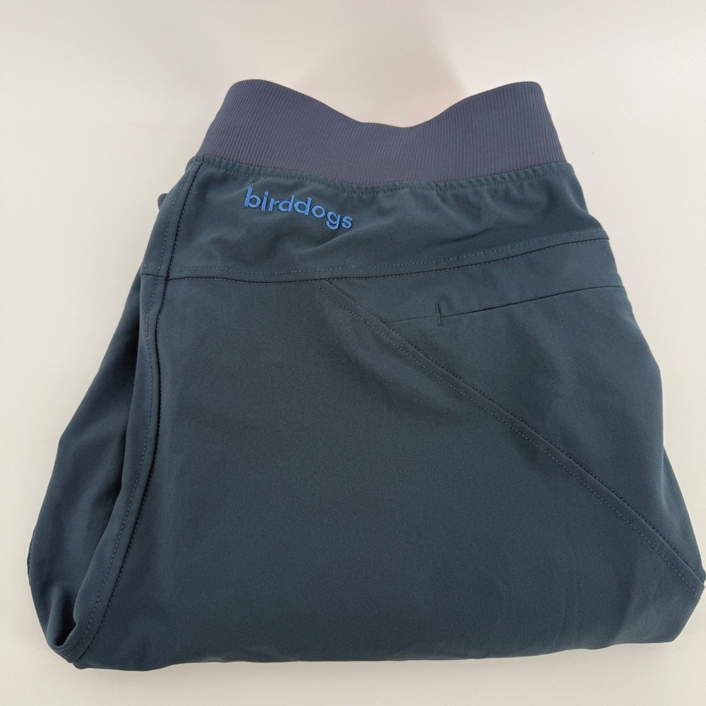 Birddogs Mens Joggers Blue Gray‎ Orange Lining Athletic Sweatpants Size L